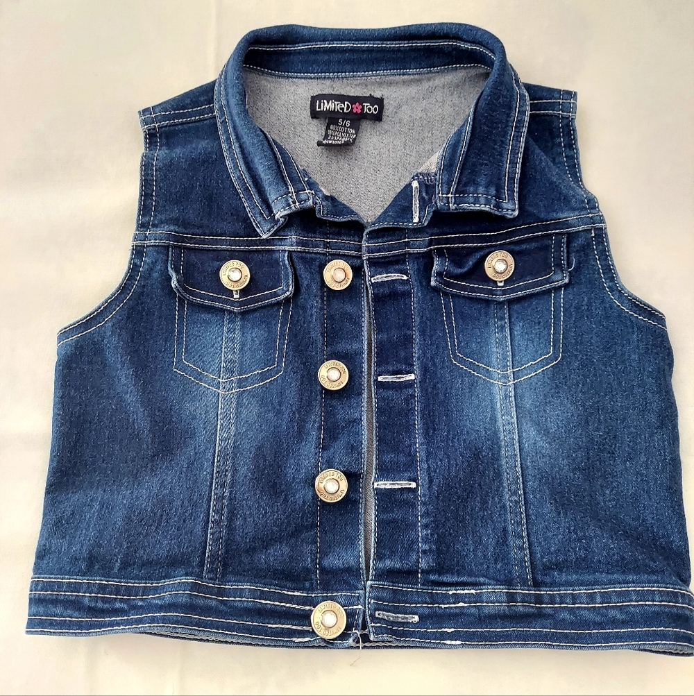 EUC Girl's Denim Vest